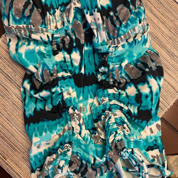 Avenue - bathing tankini - size 22 ; turquoise blue shades - Picture 6 of 8
